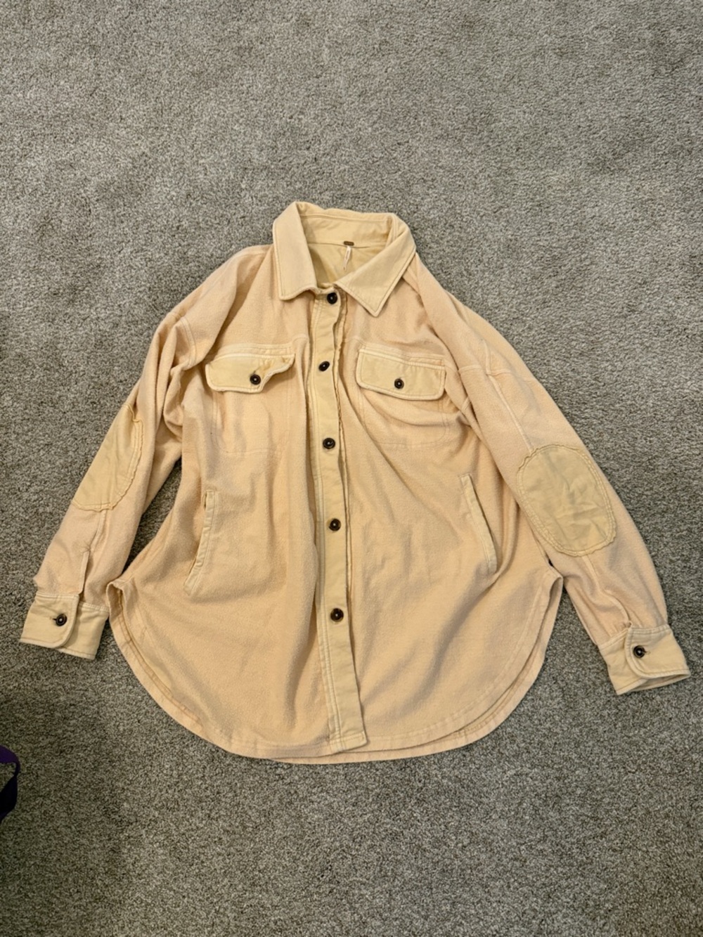 Free People Ruby Shacket Sweetheart Sunrise XL